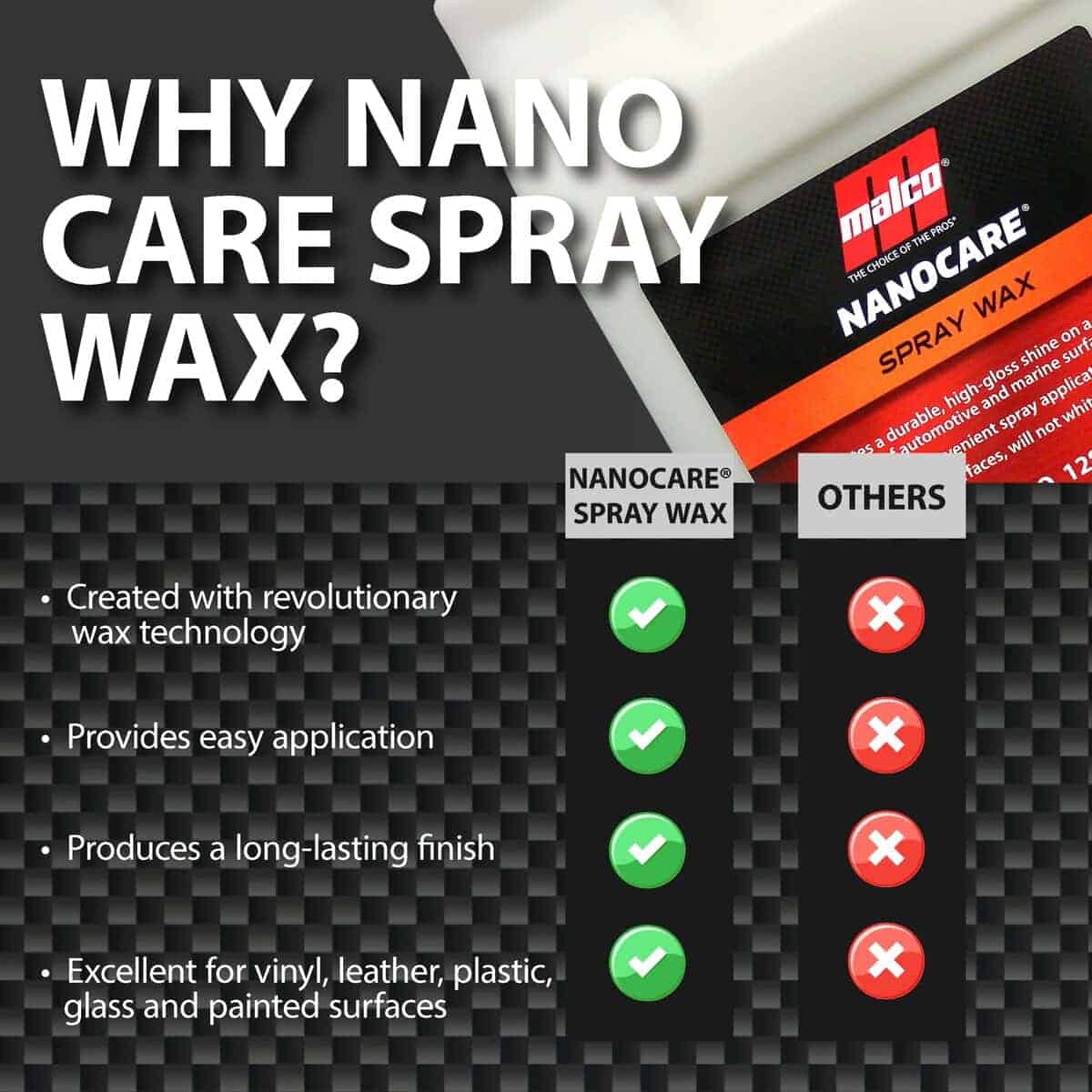 Malco Nano Care Spray Wax - Cera para automóviles interior - Imagen 6