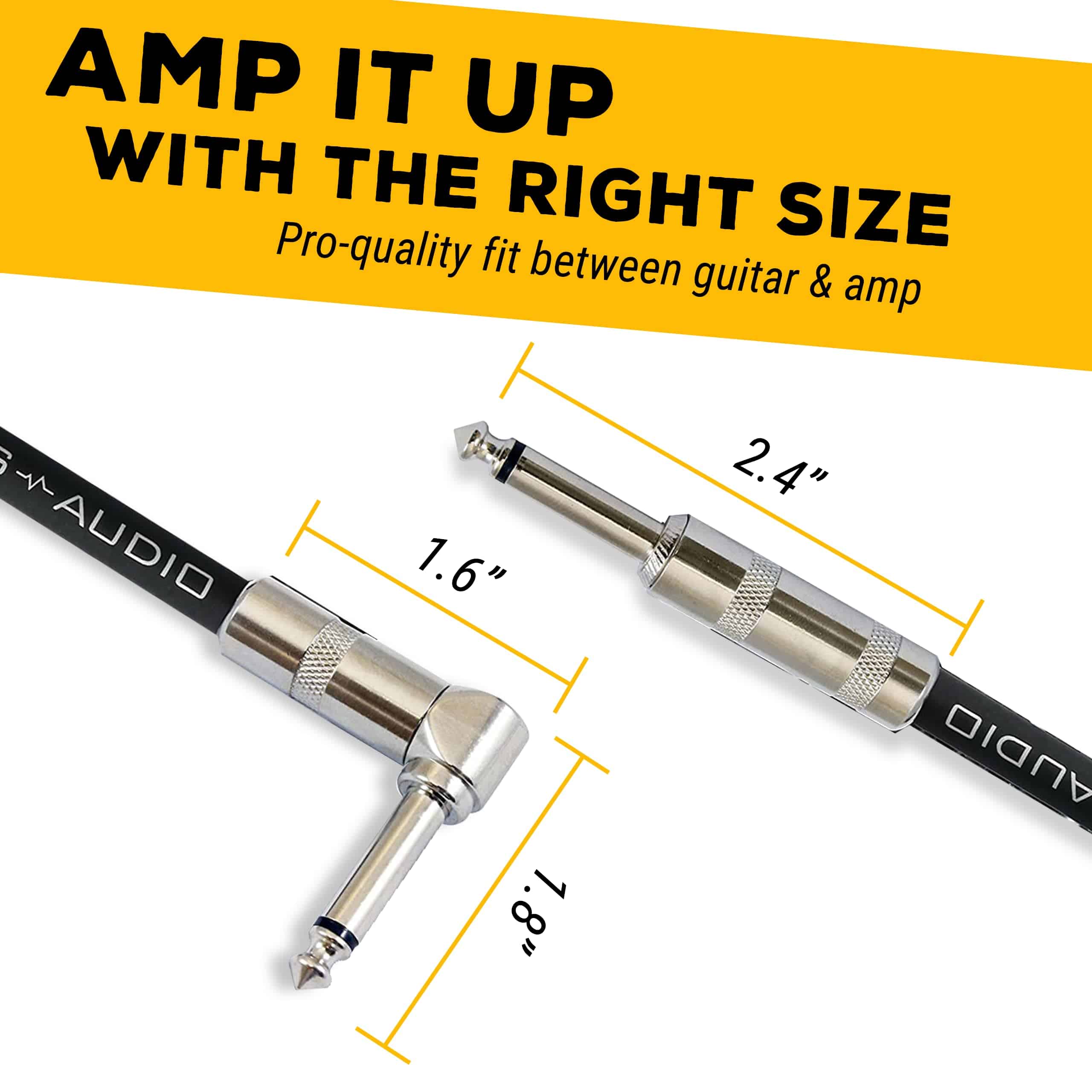 Cable de Instrumento GLS Audio - Cable para Amplificador de - Imagen 7