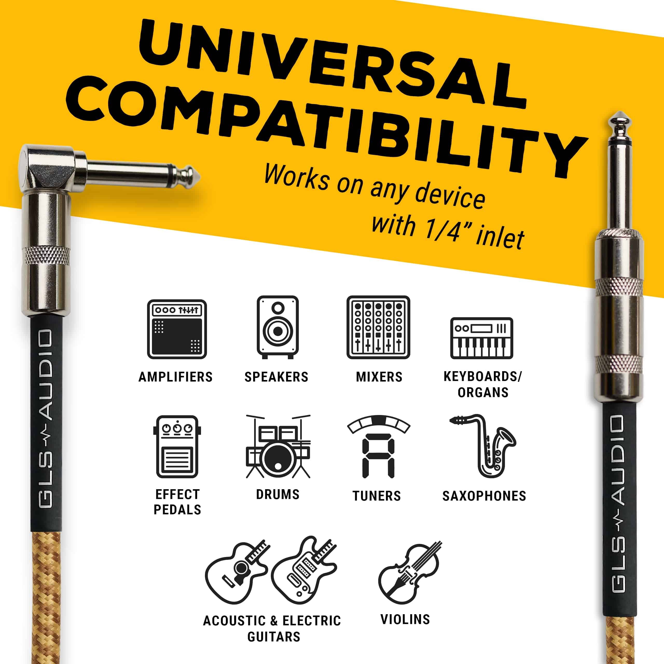 Cable de Instrumento GLS Audio - Cable para Amplificador de - Imagen 4