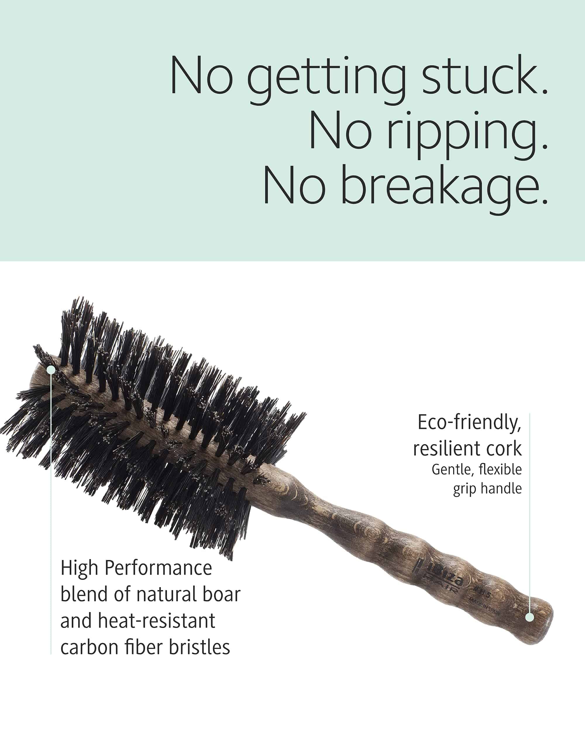 Cepillo Redondo para Cabello Ibiza Boar Bristle (H5-70mm) | - Imagen 4