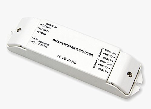 Amplificador de Señal Controlador DMX512 de 1 Canal a 2