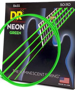 Cuerdas para bajo DR Strings Hi-Def NEON Verde recubiertas