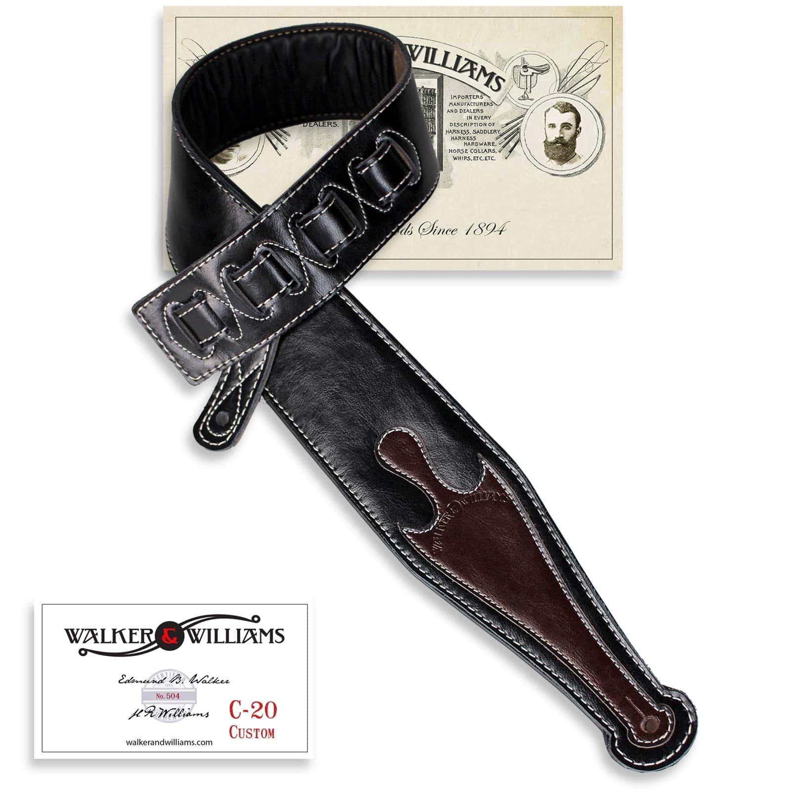 Correa de guitarra Walker & Williams C-20-C personalizada