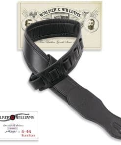 Correa para Guitarra Walker & Williams G-46 Negra Sobre