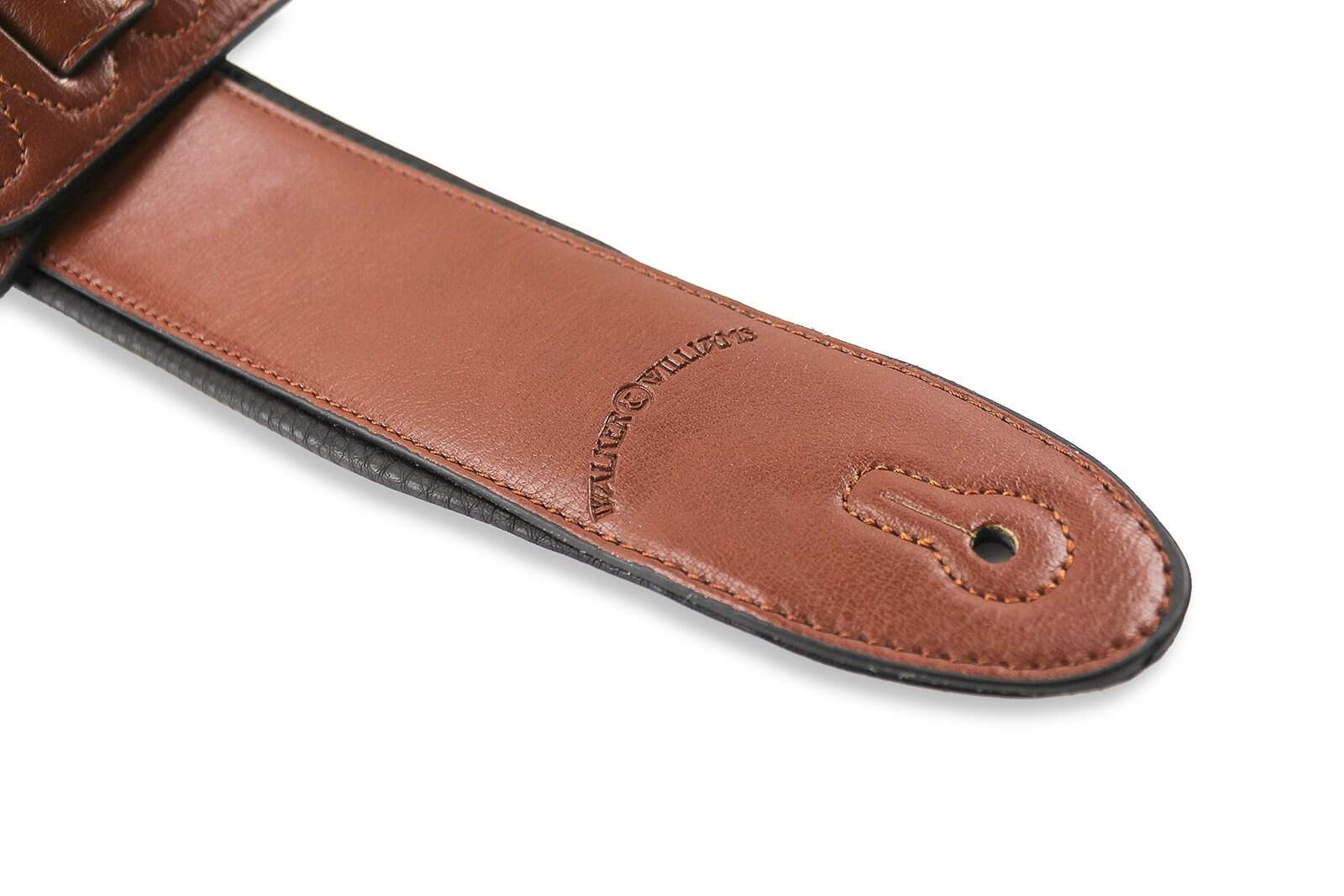 Correa de guitarra Walker & Williams G-28 marrón castaño - Imagen 6