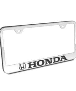 Marco de placa de matrícula cromado de Honda Au-Tomotive