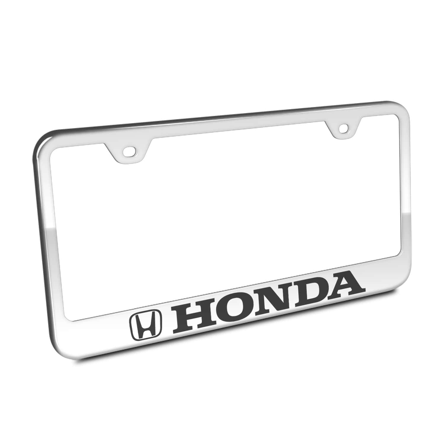 Marco de placa de matrícula cromado de Honda Au-Tomotive