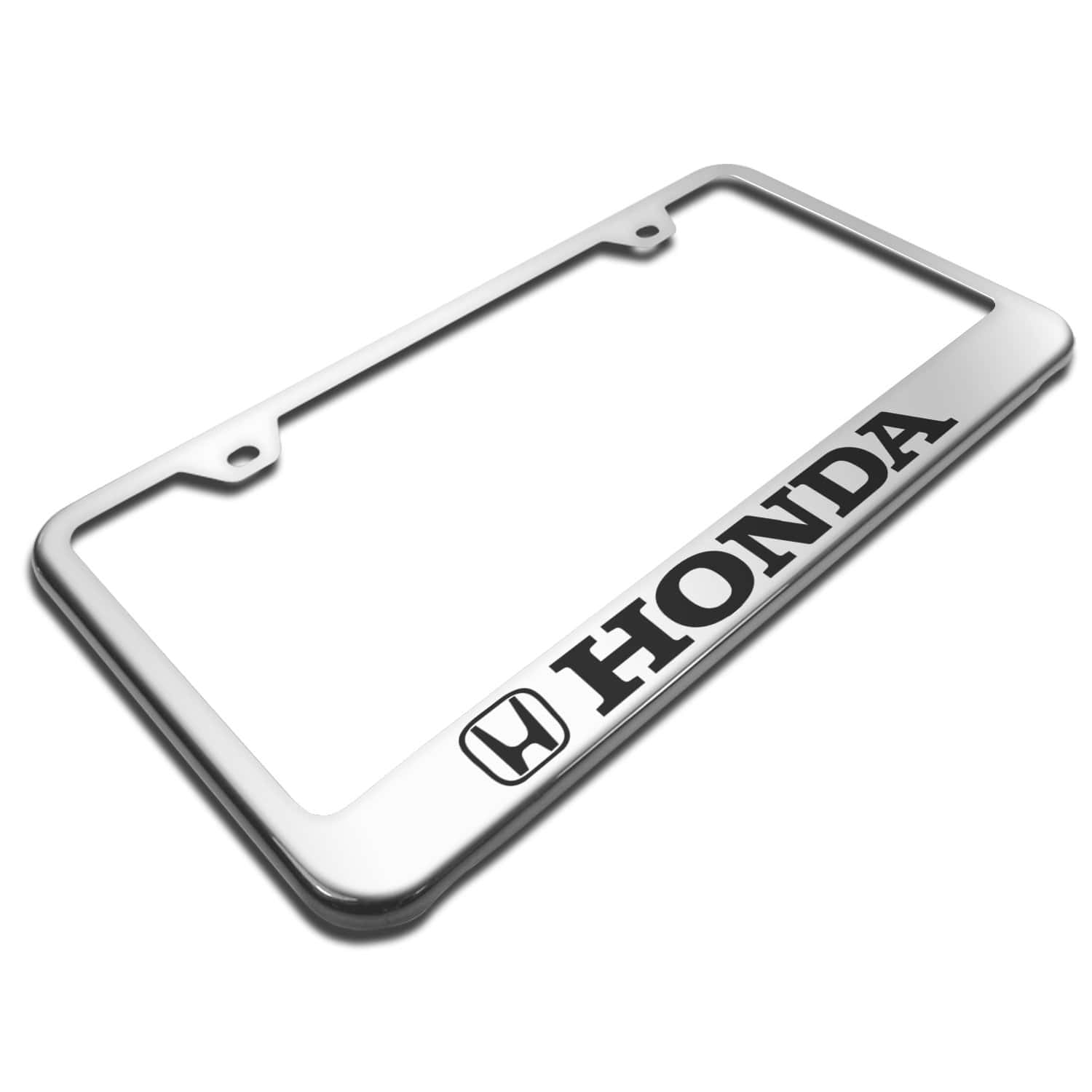 Marco de placa de matrícula cromado de Honda Au-Tomotive - Imagen 3