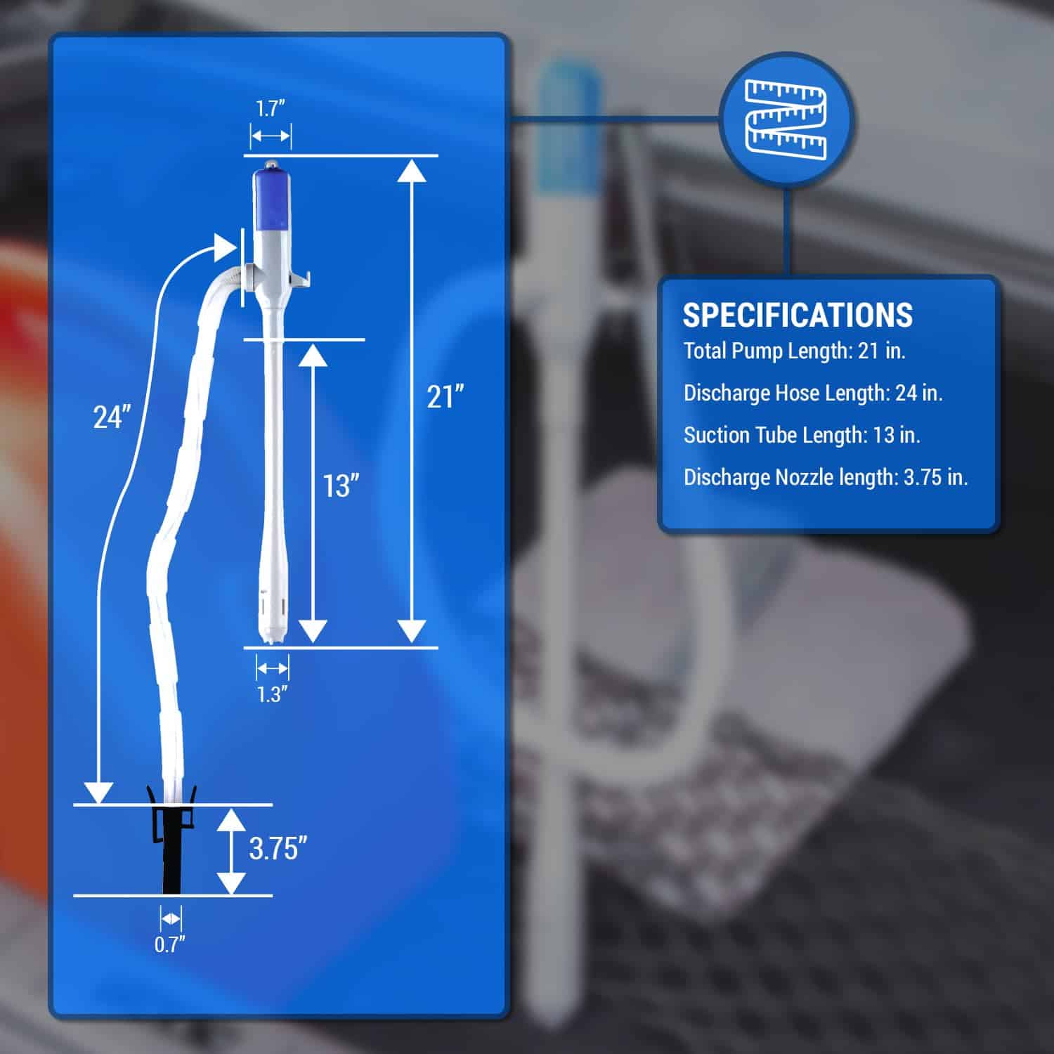 Bomba de transferencia de agua, diesel, gasolina TERA PUMP - Imagen 4