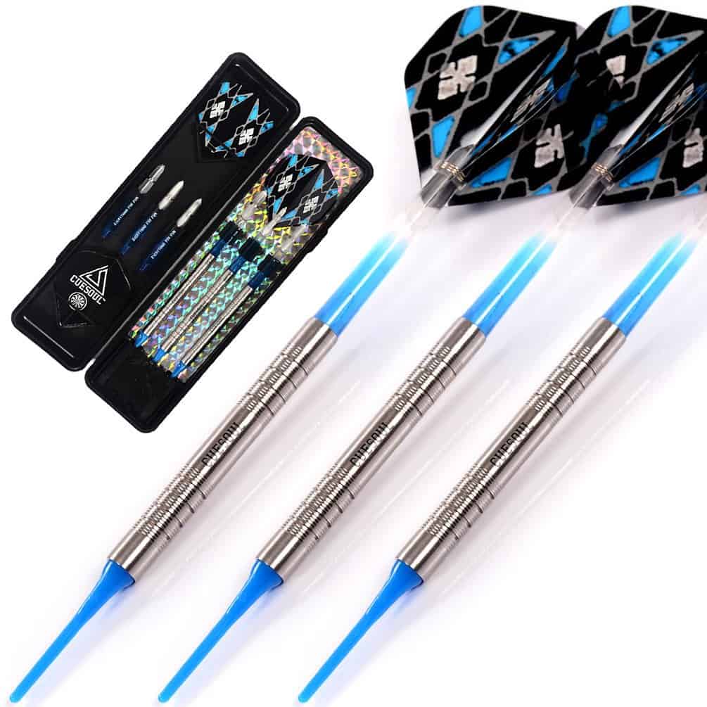 Dardos de Punta Blanda Serie Espadas de Tungsteno de 18