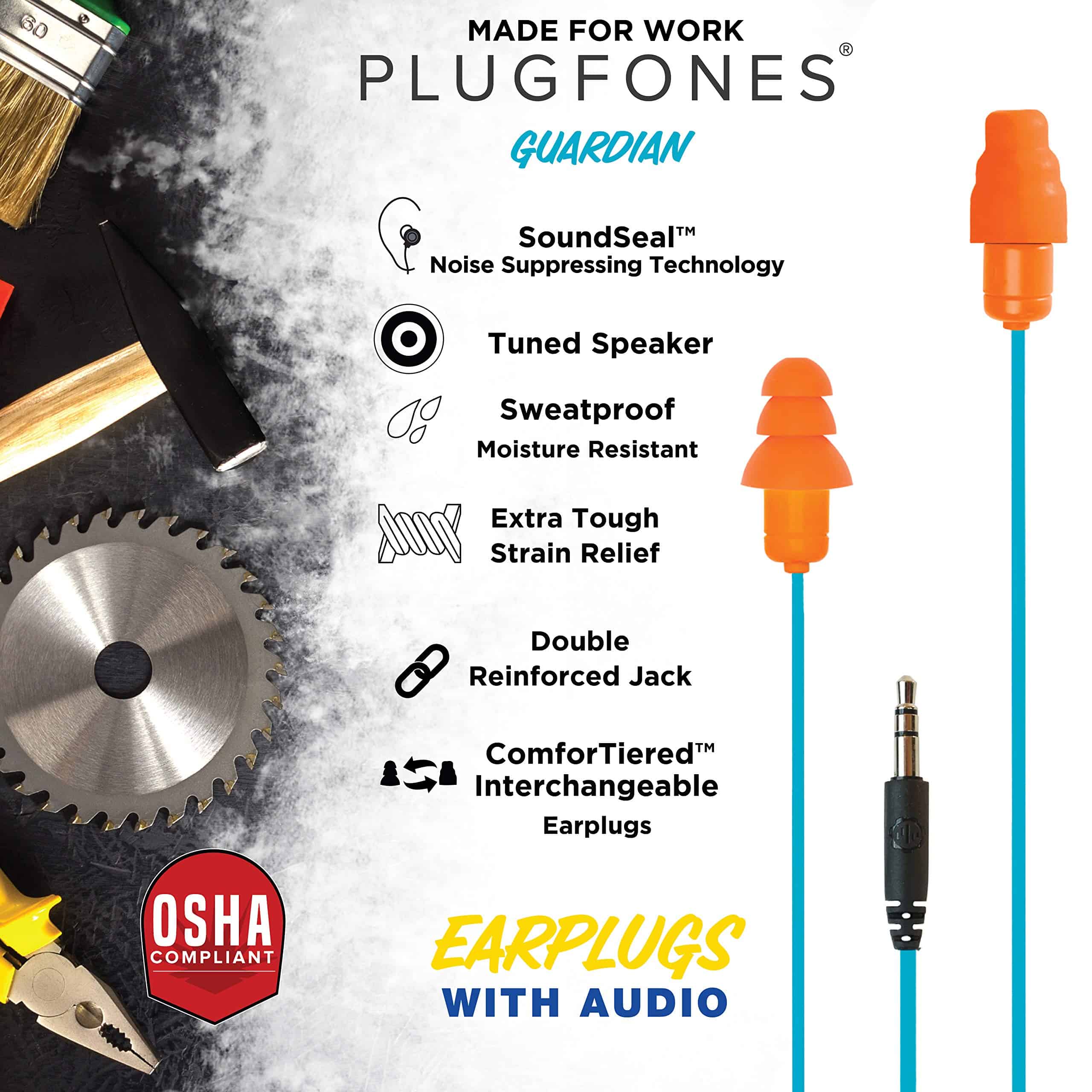 Auriculares Plugfones Guardian con Auriculares Tapones para - Imagen 6