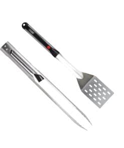 Set de Espátula y Pinzas para Parrilla con Luz de Parrilla