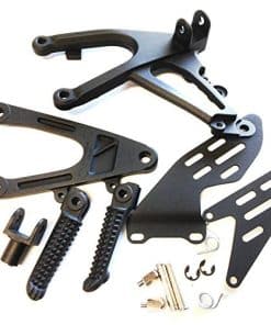 Soporte de reposapiés delantero negro compatible con Yzf-R1