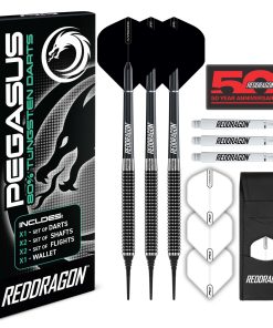 Juego de Dardos de Punta Suave Red Dragon Pegasus: 20g -