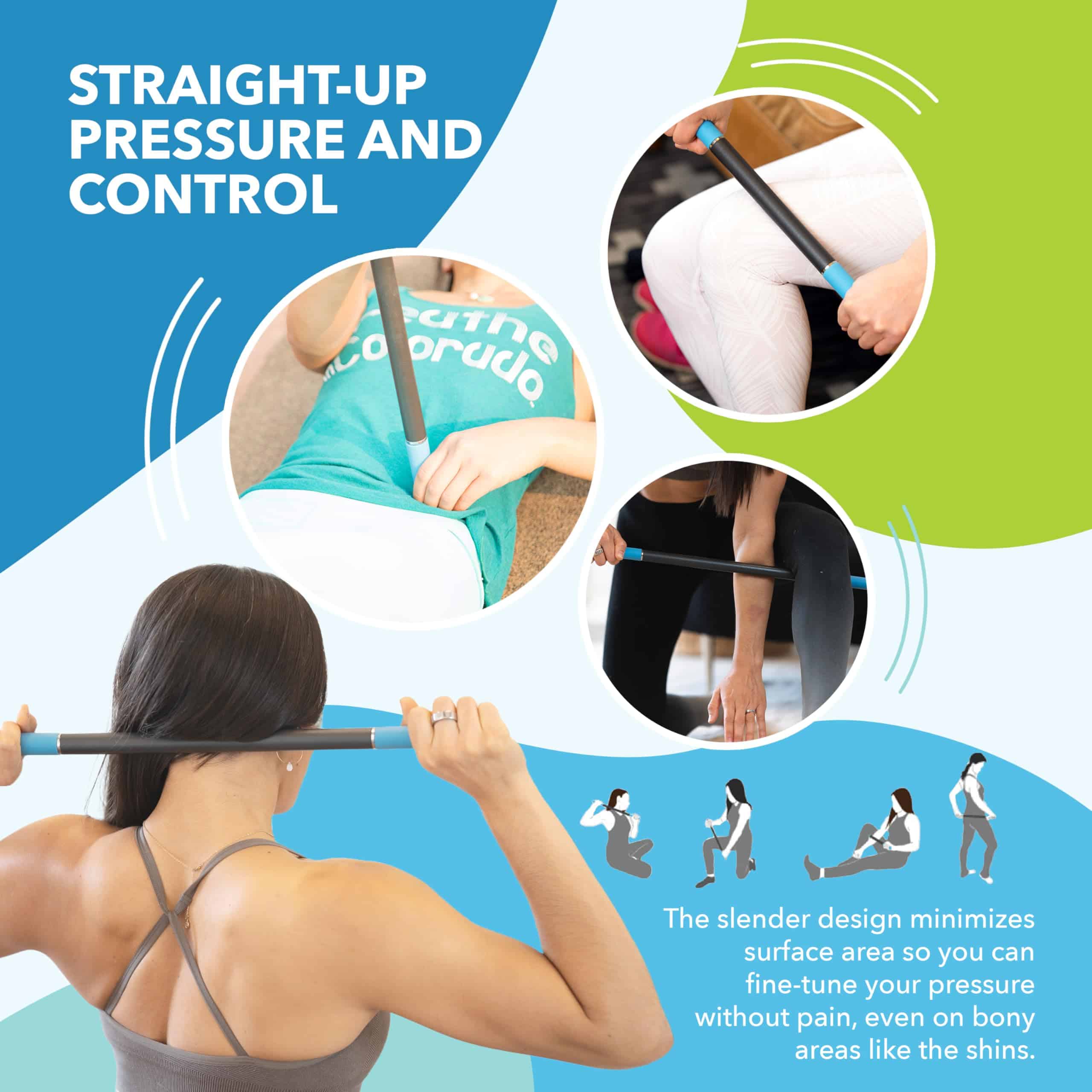 RAD Rod - Rodillo de masaje compacto de tejido profundo - - Imagen 4