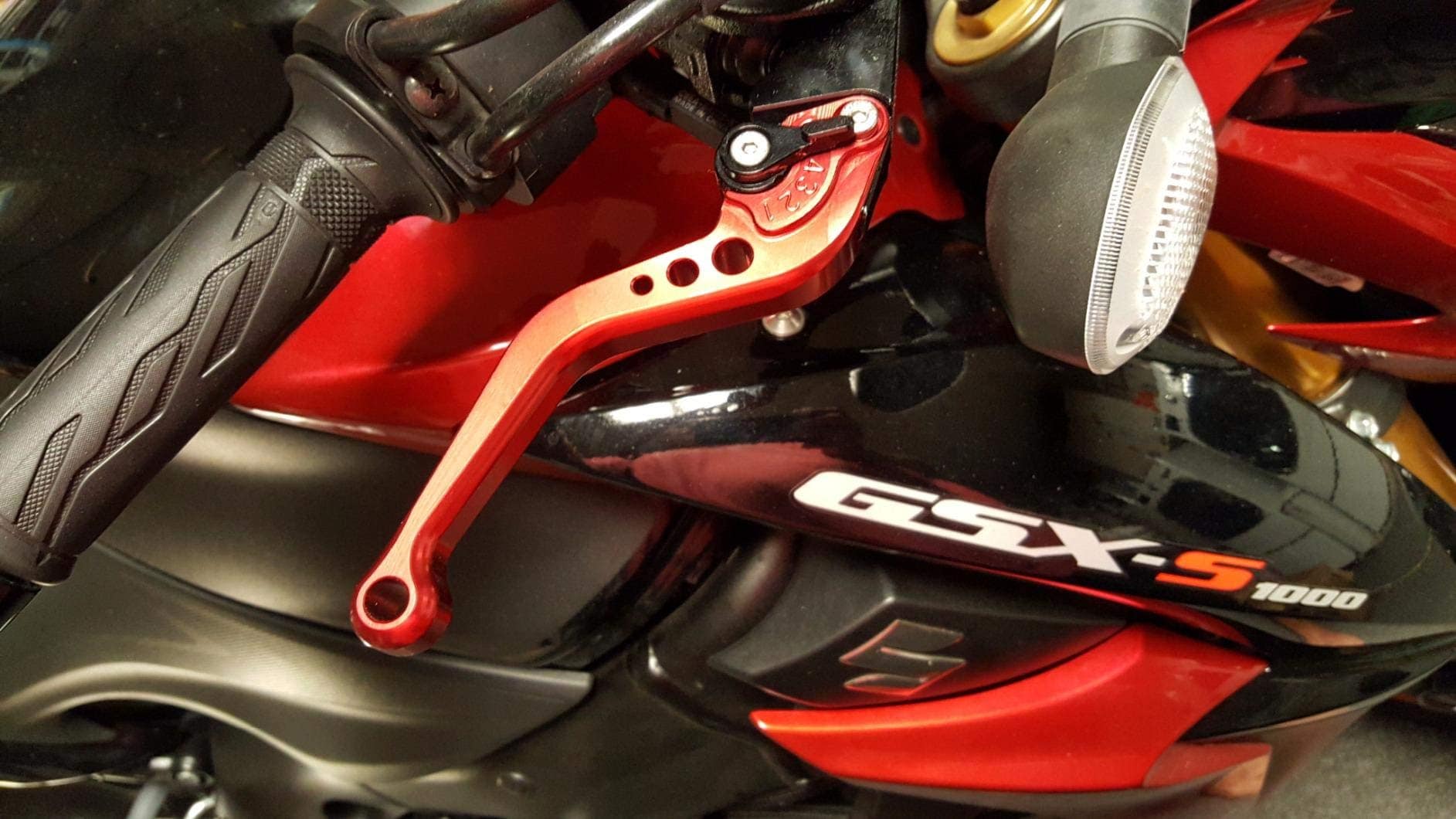 Palanca de Freno y Embrague Corta RIDE IT -Rojo - Imagen 7