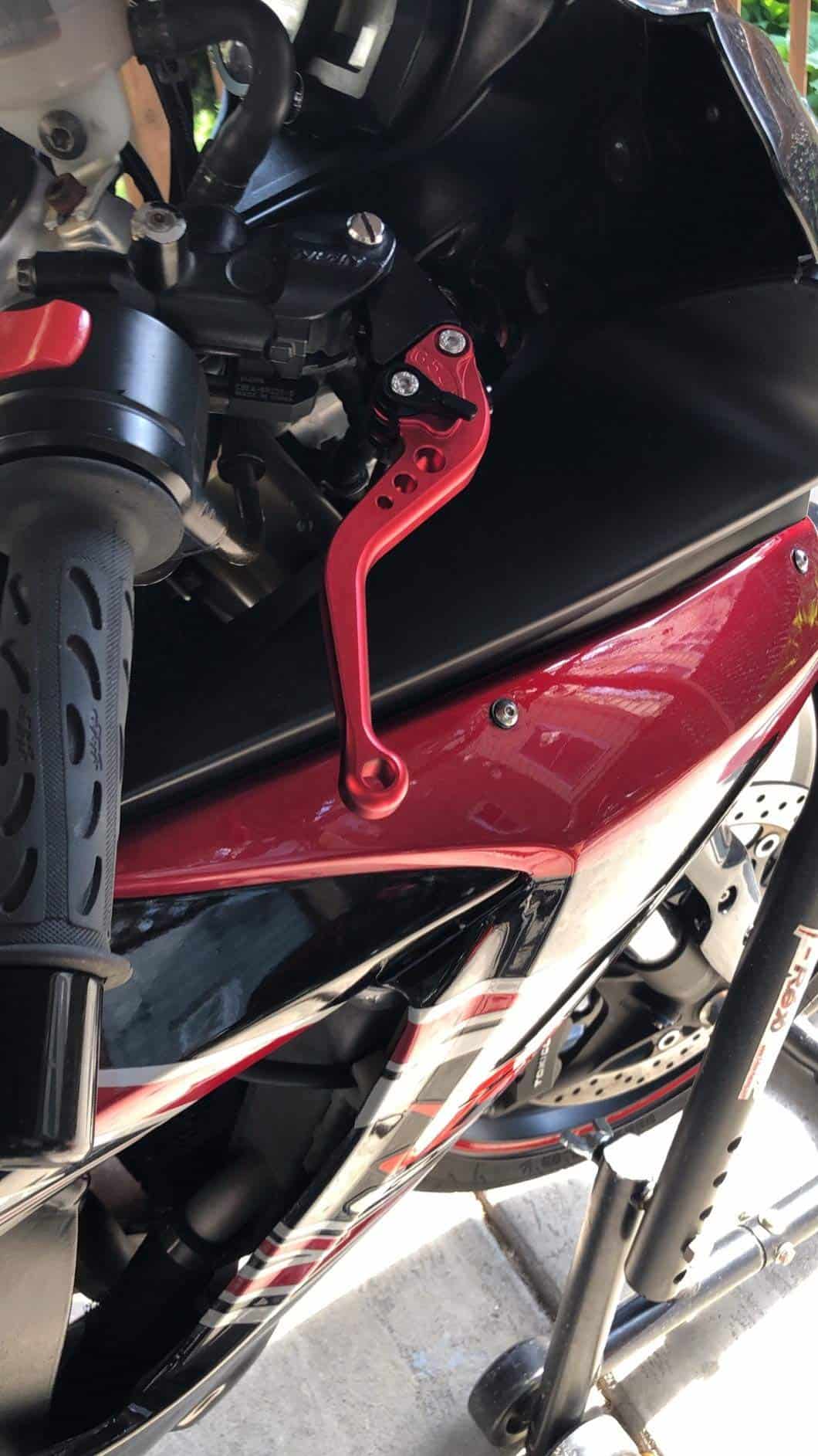 Palanca de Freno y Embrague Corta RIDE IT -Rojo - Imagen 5