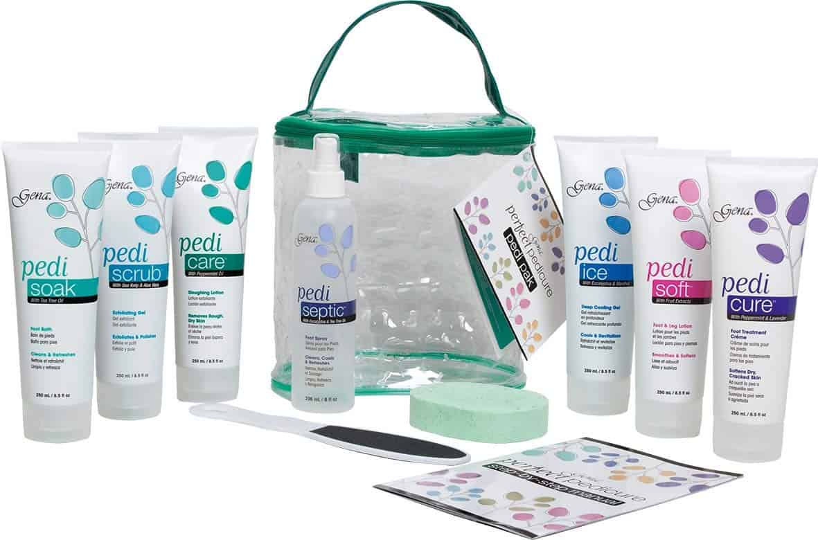 Kit de introducción Gena Pedi Pak, Kit de pedicura con 7