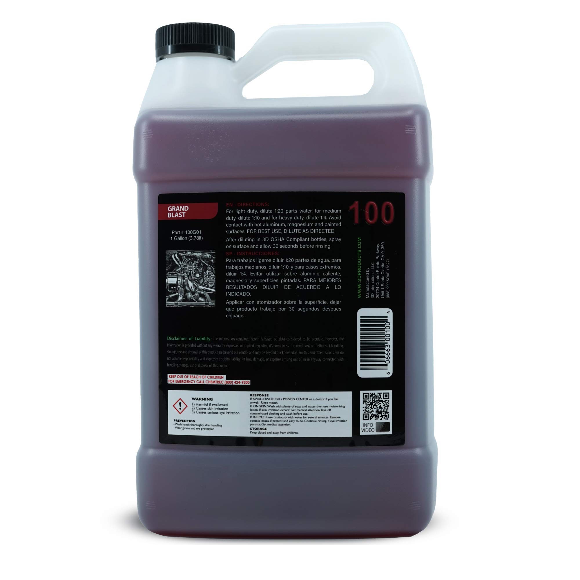 Limpiador de Motor 3D Grand Blast - Desengrasante - Imagen 3