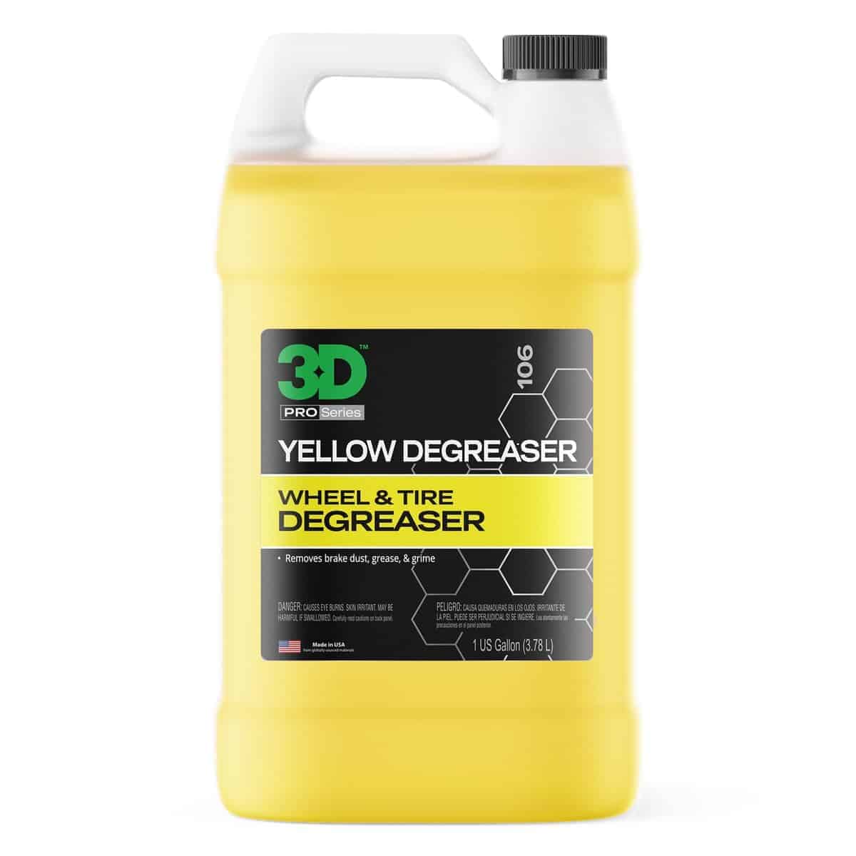 Limpiador de ruedas y neumáticos 3D Yellow Degreaser sin