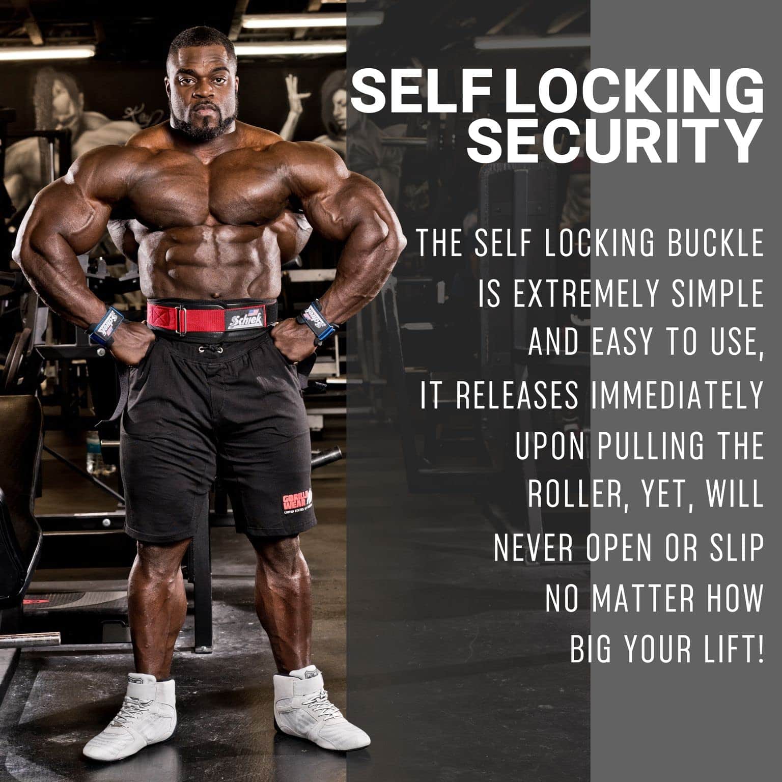 Cinturón de Levantamiento de Pesas Schiek -Rojo - Imagen 3