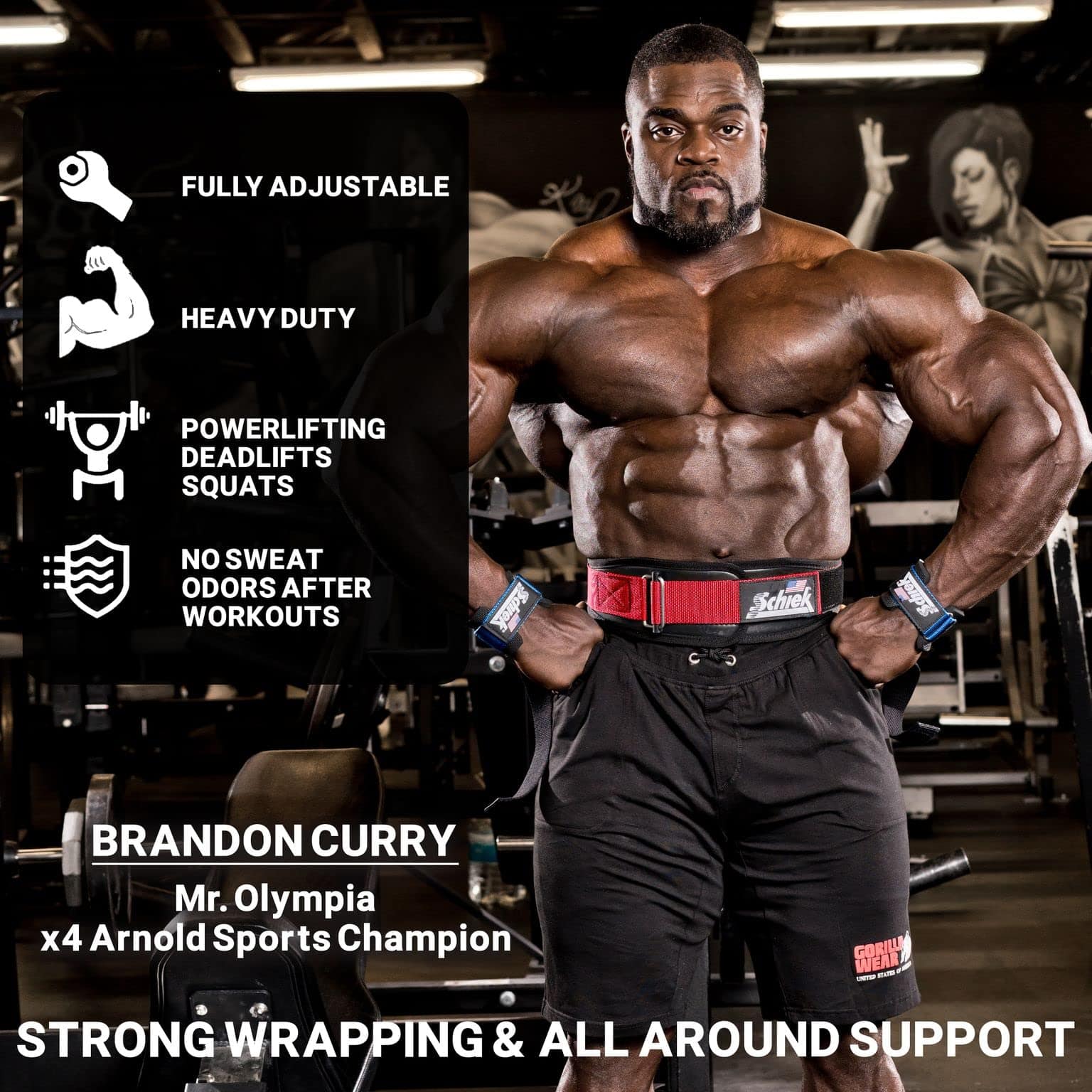 Cinturón de Levantamiento de Pesas Schiek -Rojo - Imagen 7