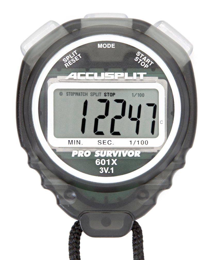 ACCUSPLIT Pro Survivor - A601XBK Cronómetro, Reloj,