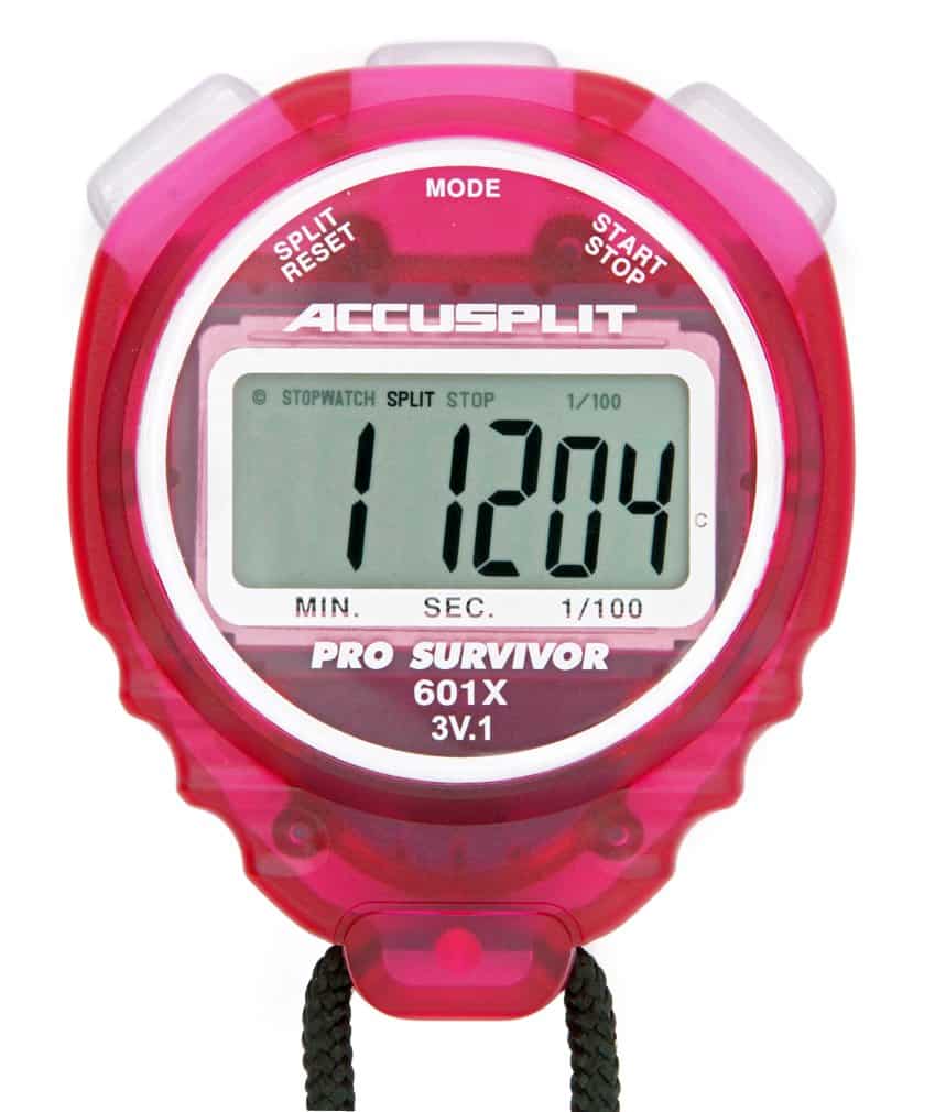 Cronómetro ACCUSPLIT Pro Survivor - A601X, Reloj, Pantalla