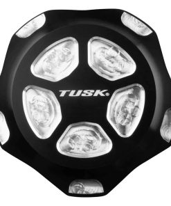 Tapa de gas de aluminio billet negro/plata Tusk compatible