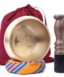 Cuenco Tibetano Triskelion - Cuenco de meditación con