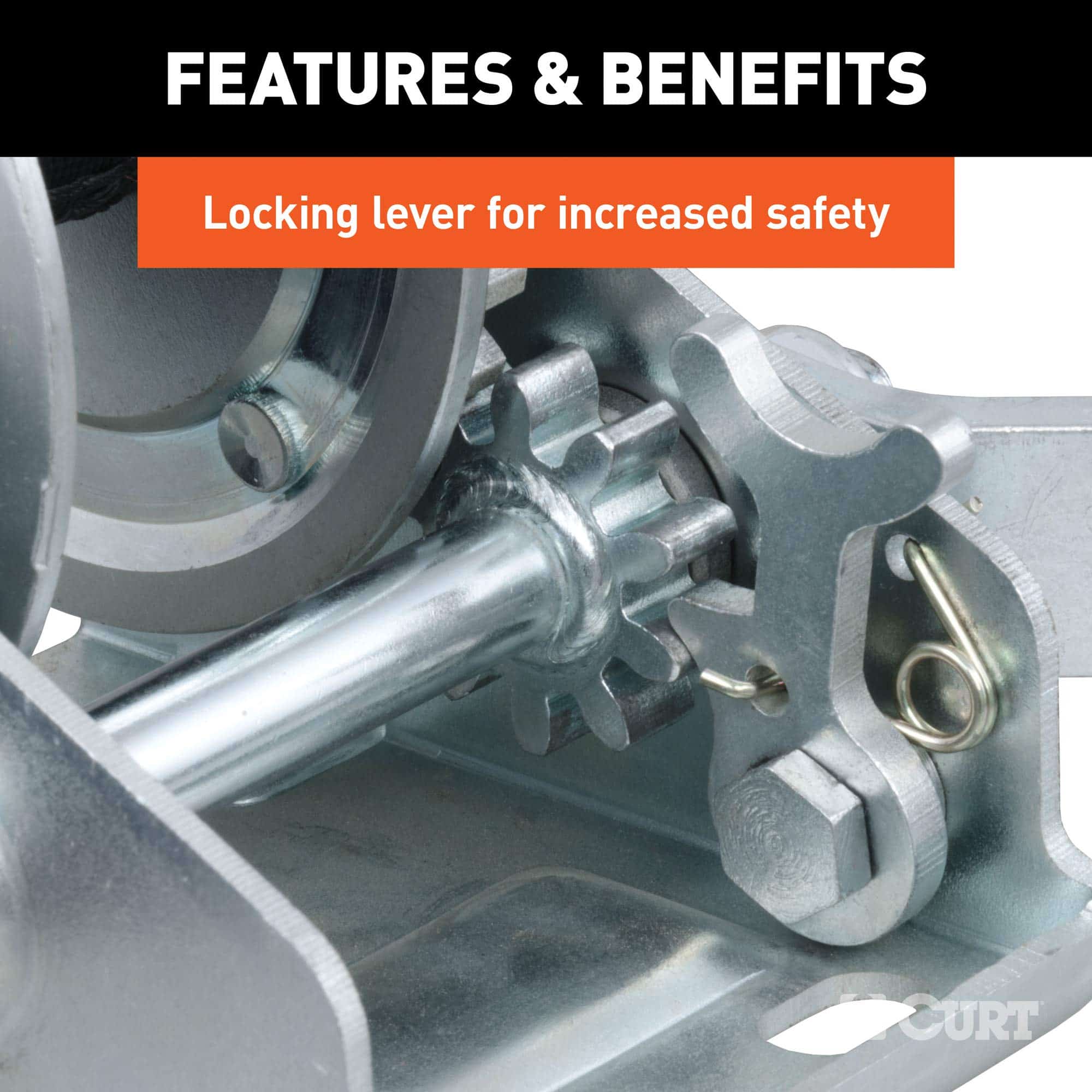 CURT 29423 Malacate Manual de Manivela para Remolque de - Imagen 5