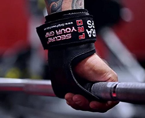 Cobra Grips PRO Guantes de Levantamiento -Negro de Goma - Imagen 5