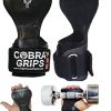 Cobra Grips PRO Guantes de Levantamiento -Negro de Goma