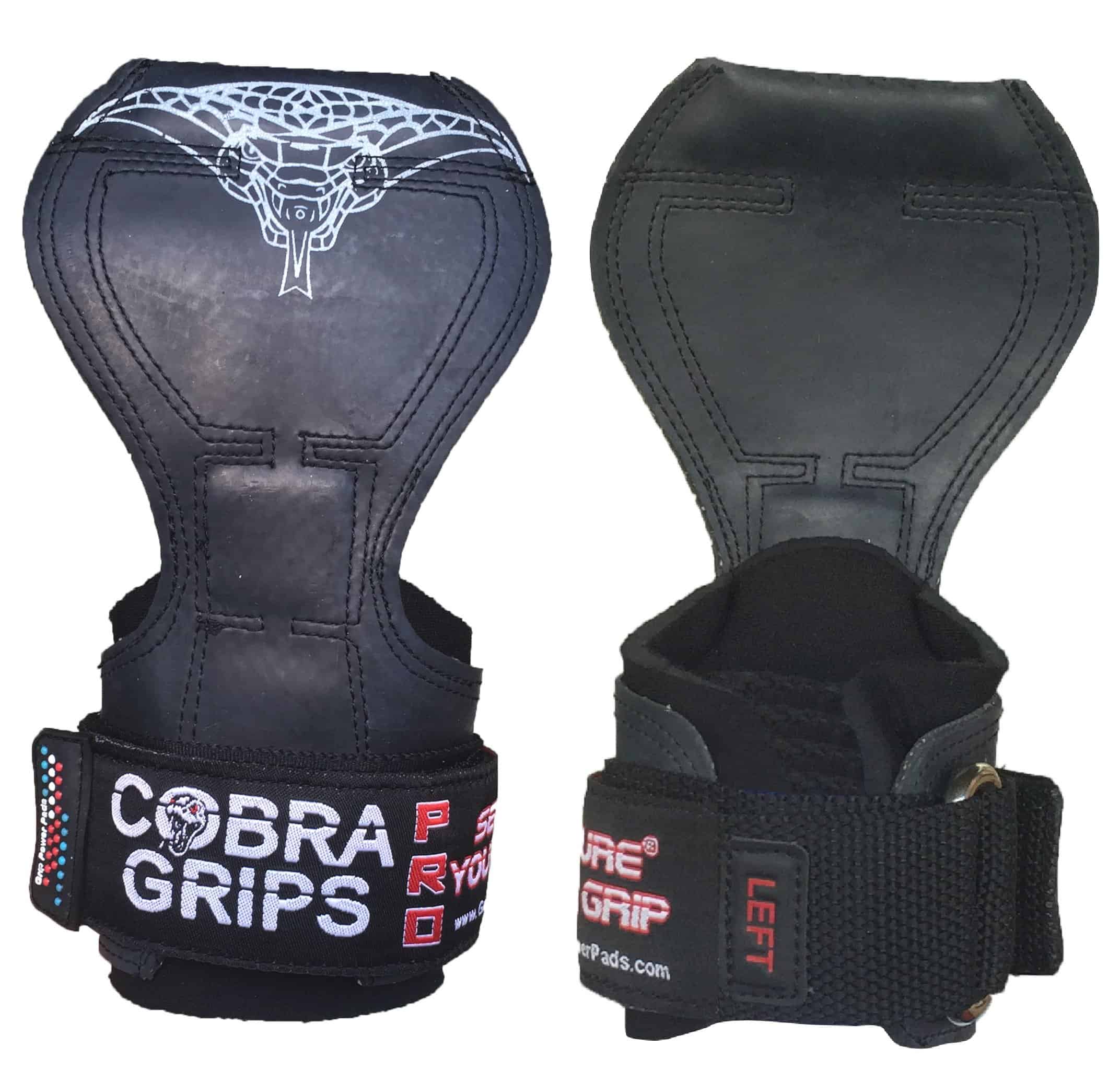 Cobra Grips PRO Guantes de Levantamiento -Negro de Goma - Imagen 6