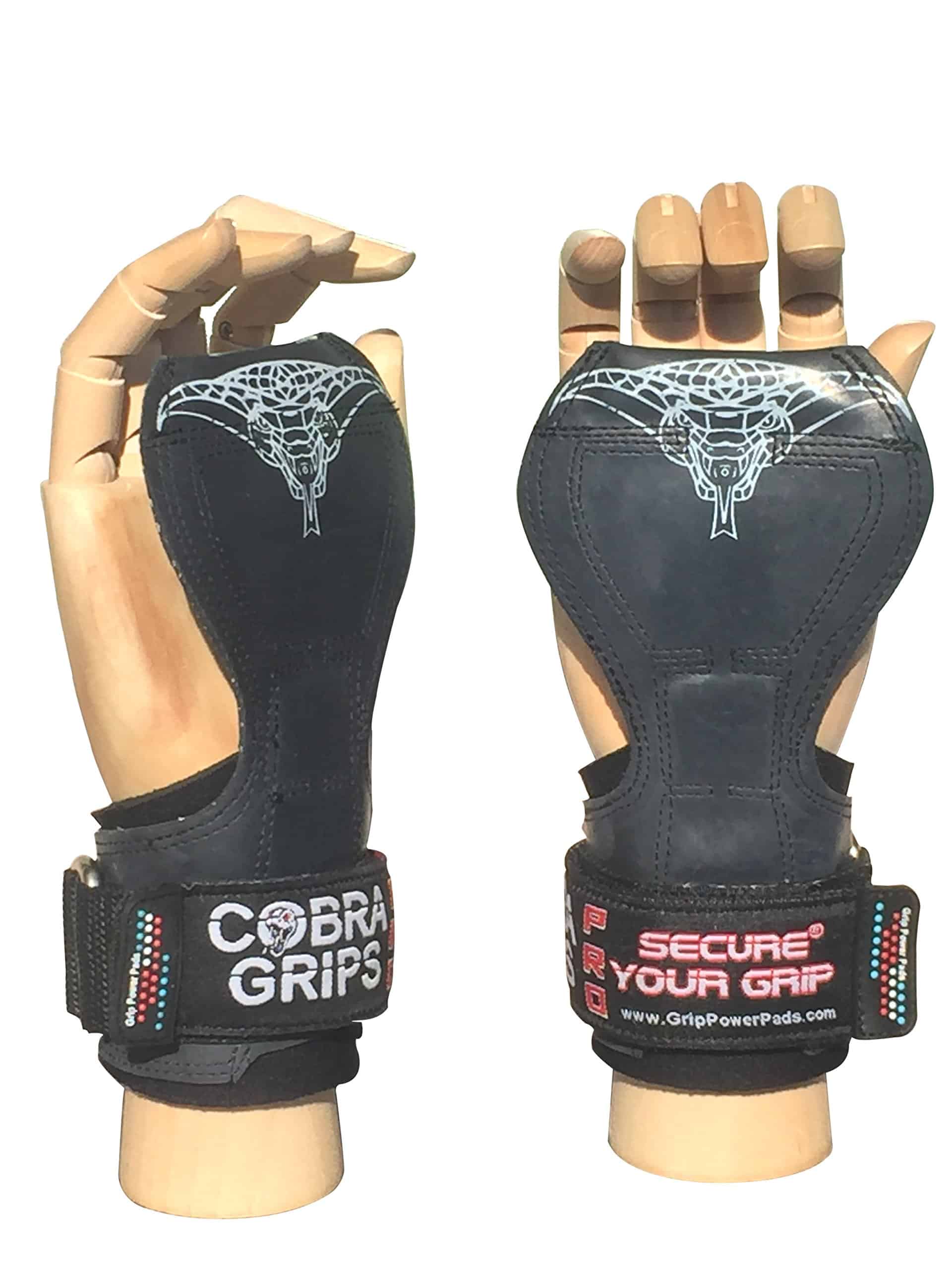 Cobra Grips PRO Guantes de Levantamiento -Negro de Goma - Imagen 8