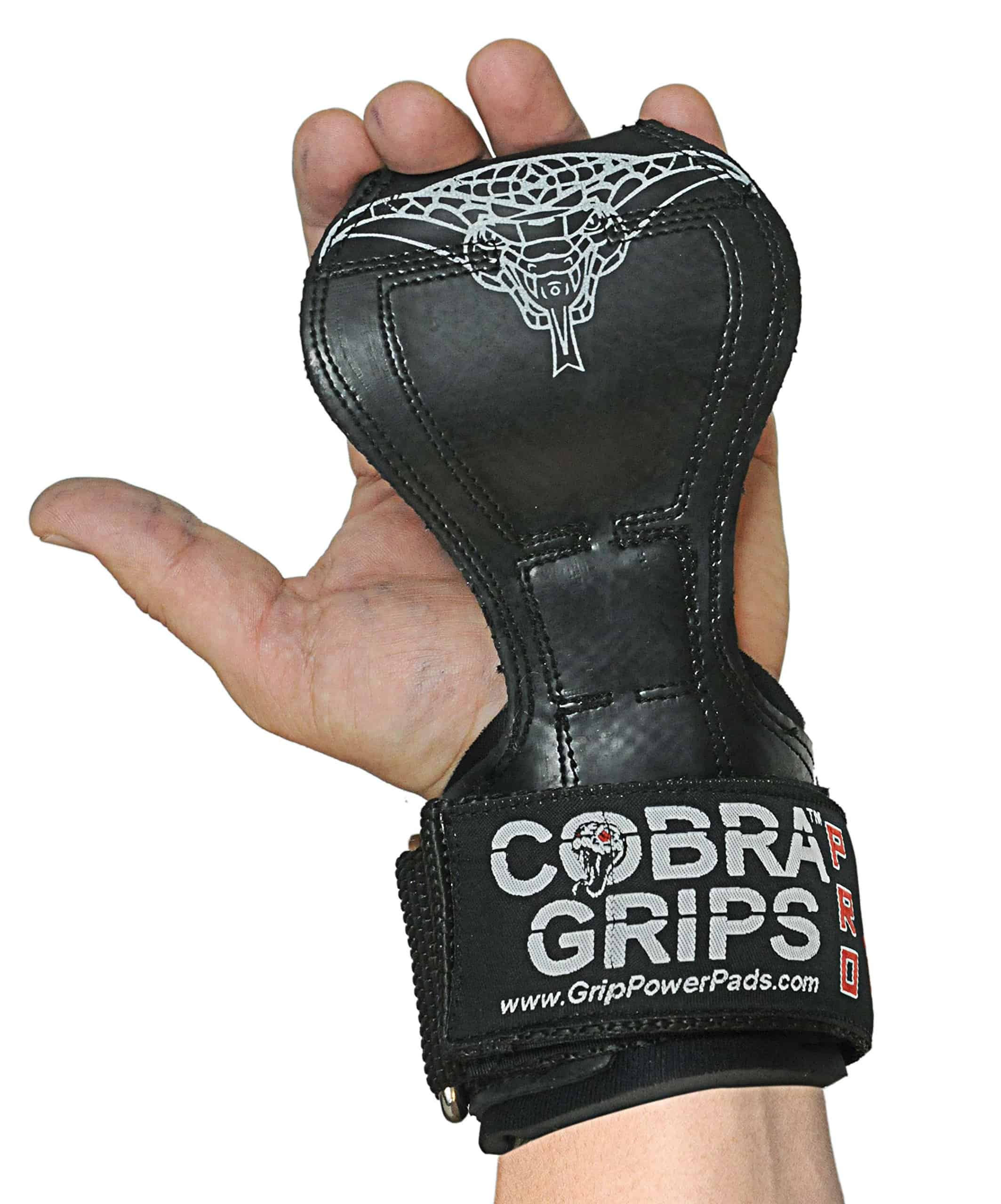 Cobra Grips PRO Guantes de Levantamiento -Negro de Goma - Imagen 9