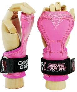 Un par de Agarres Cobra FIT para Mujer en Caucho Rosa