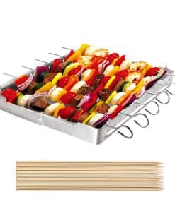 Set de BBQ de Acero Inoxidable Unicook para Shish Kabob,