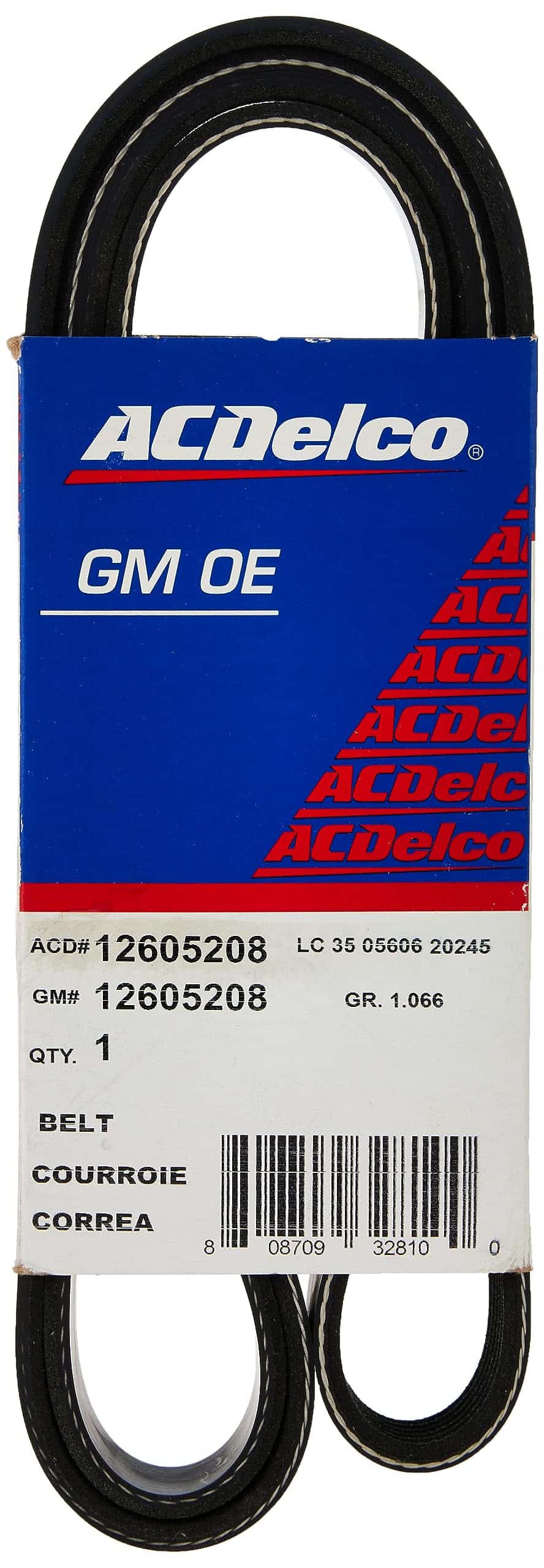 Correa de transmisión en V acanalada ACDelco GM Original