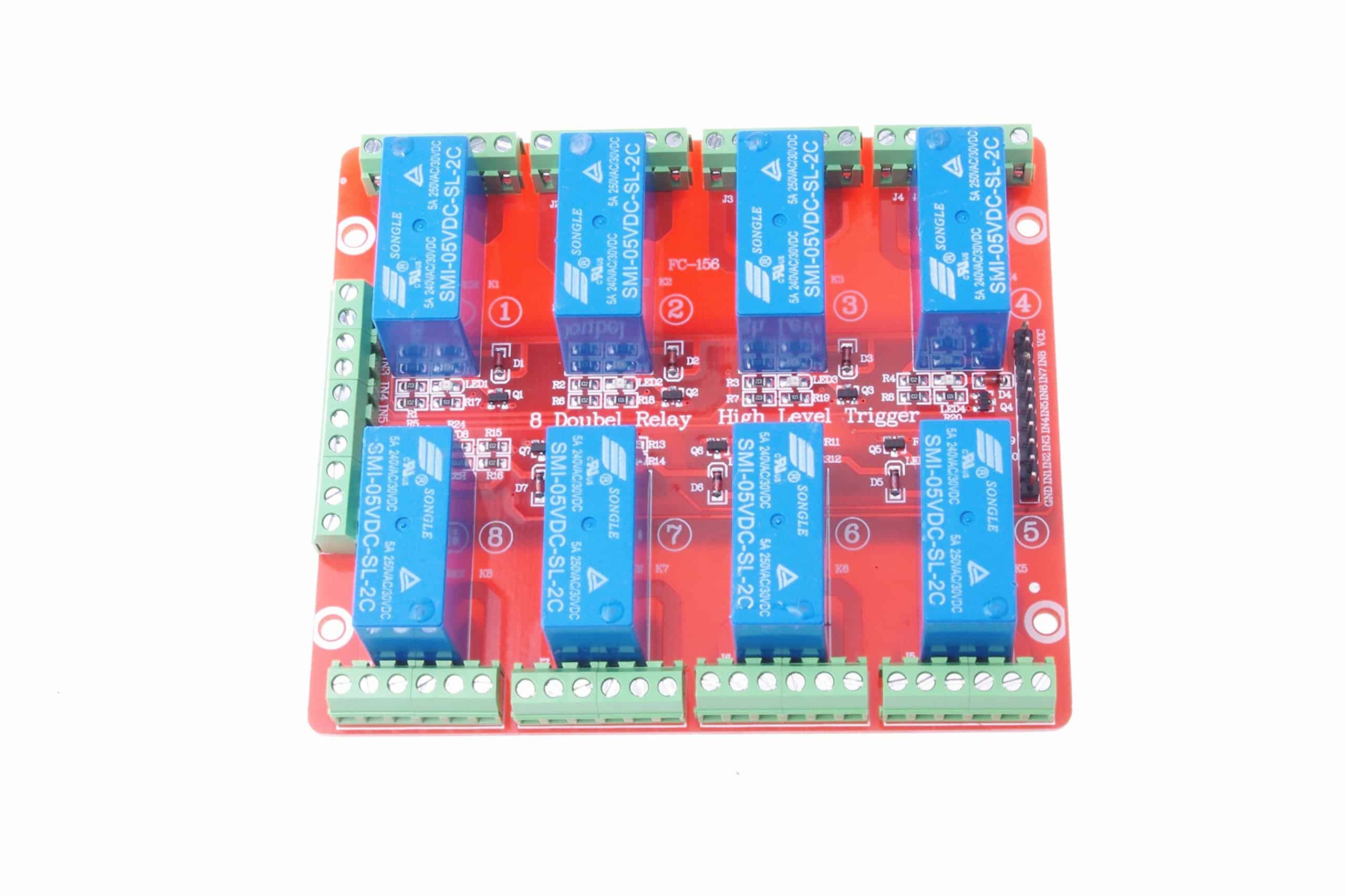 Módulo de Relé de Doble Potencia de DC 5V de 8 Canales - Imagen 4