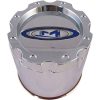 Tapa central cromada de rueda Moto Metal 353B136CH1