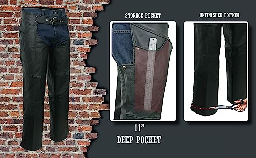 Event Leather EL1101 Pantalones de Moto de -Negro - Imagen 3