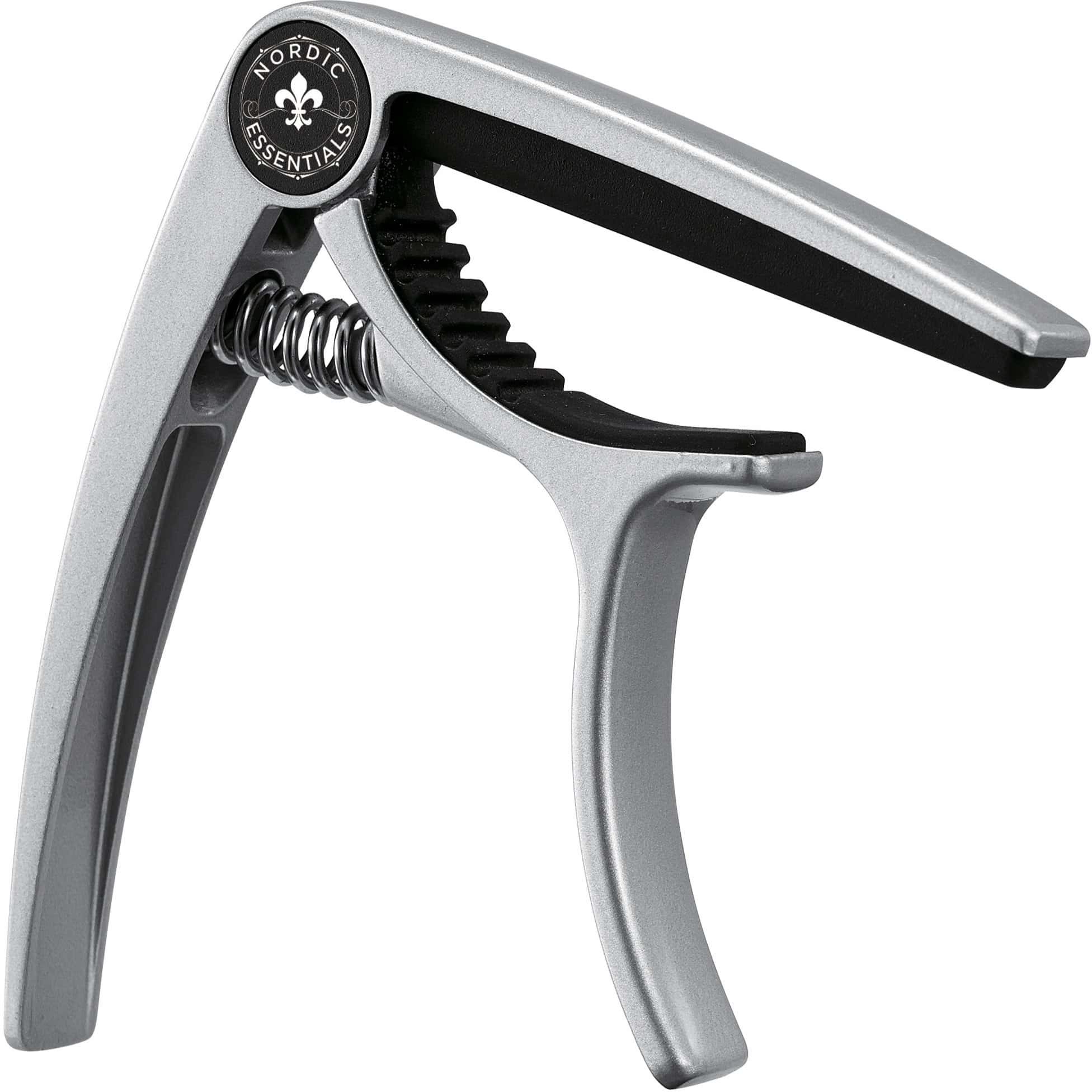 Capo de Guitarra Deluxe para Guitarras -Plata Mate Elegante