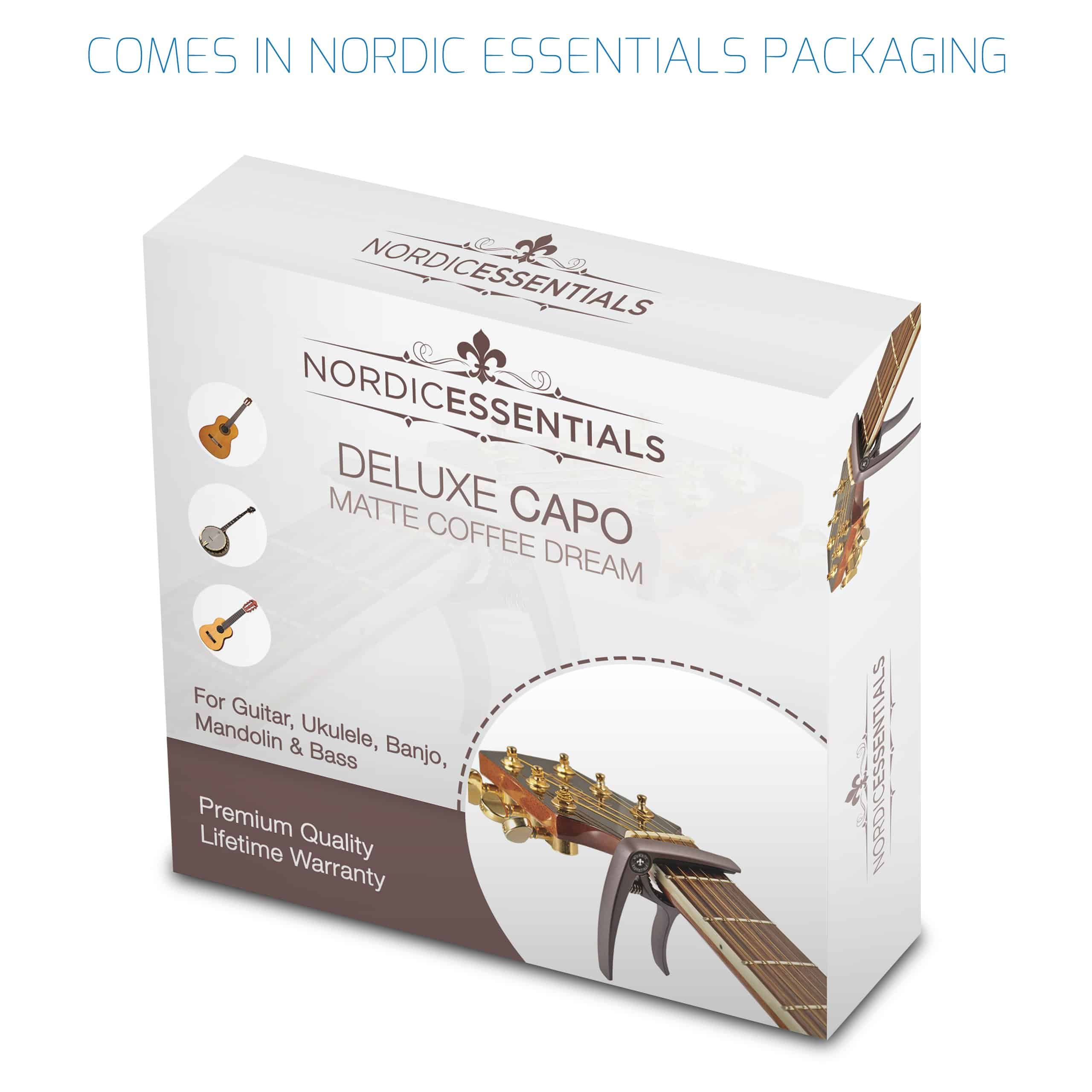 Capo de Guitarra Deluxe para Guitarras -Matte Coffee Dream - Imagen 8