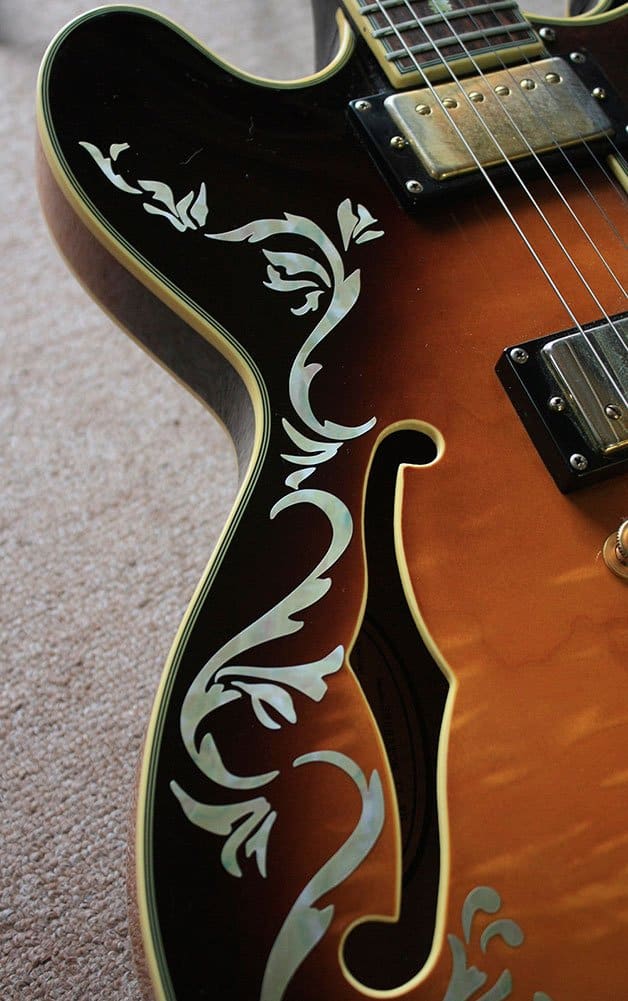 Jockomo Cowboy Fancy Vine AW Guitar and Bass Inlay Sticker - Imagen 4