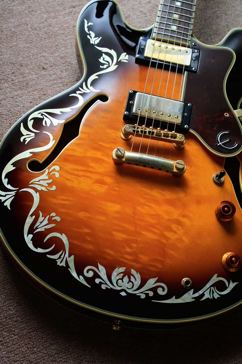 Jockomo Cowboy Fancy Vine AW Guitar and Bass Inlay Sticker - Imagen 3