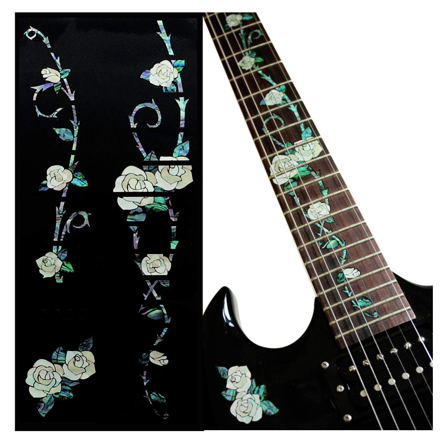Calcomanía de incrustación para guitarra estilo Gypsy Rose