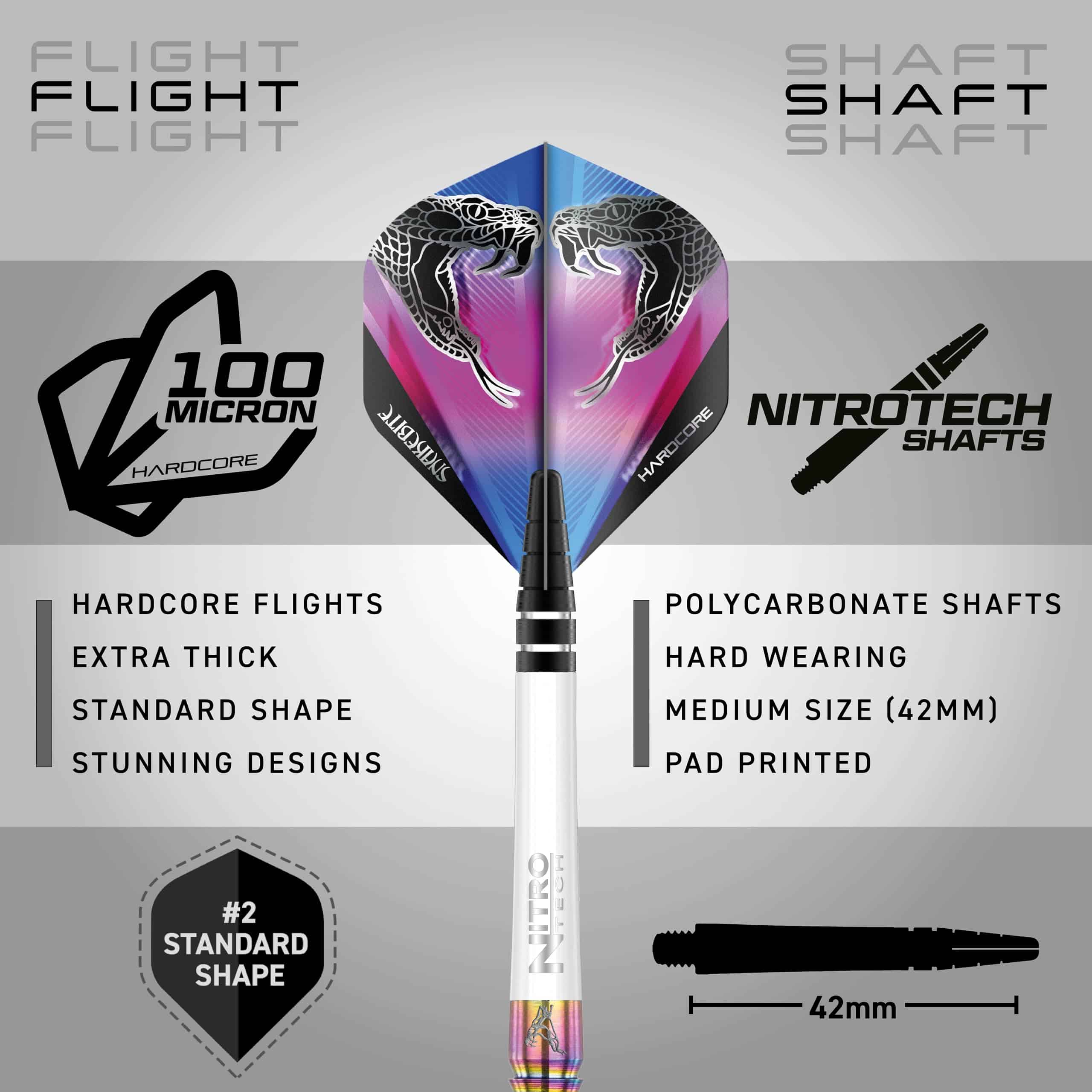 RED DRAGON Peter Wright Snakebite 1 Soft-Tip: 18g - Juego - Imagen 4