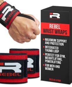 Iron Rebel Gym Wrist Wraps, Correas de muñeca de Gimnasio