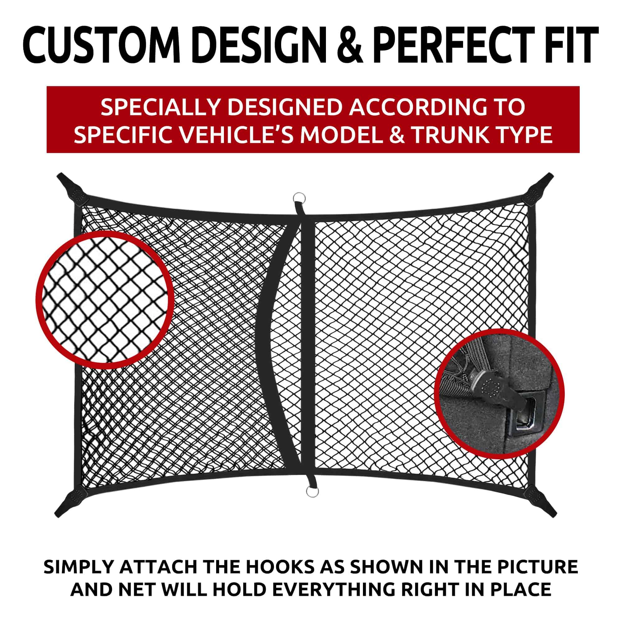 Red Elástica de Malla para Maletero de Estilo Automotriz - Imagen 4